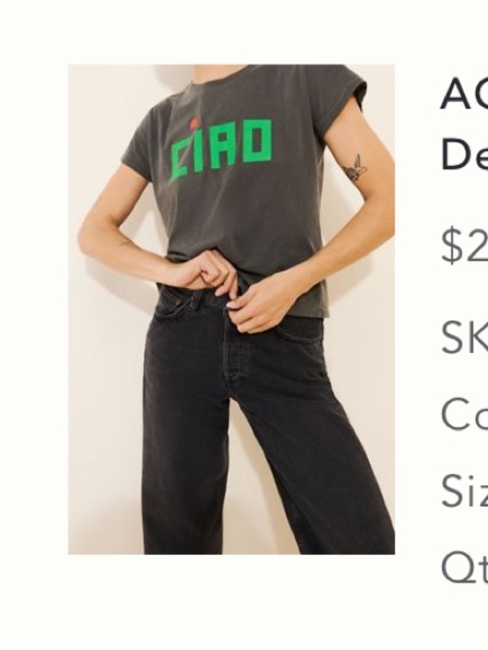 AGOLDE V-Waist Baggy Jeans - Picture 2 of 2